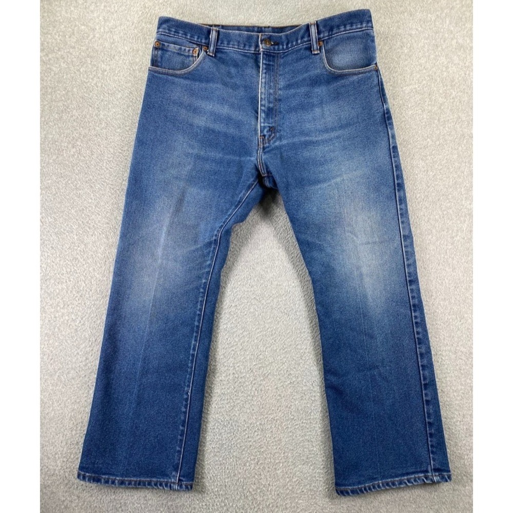 Levi's 517 Jeans Men's 36x29 (Fits 34x27) Bootcut Medium Wash Blue Denim Y2K